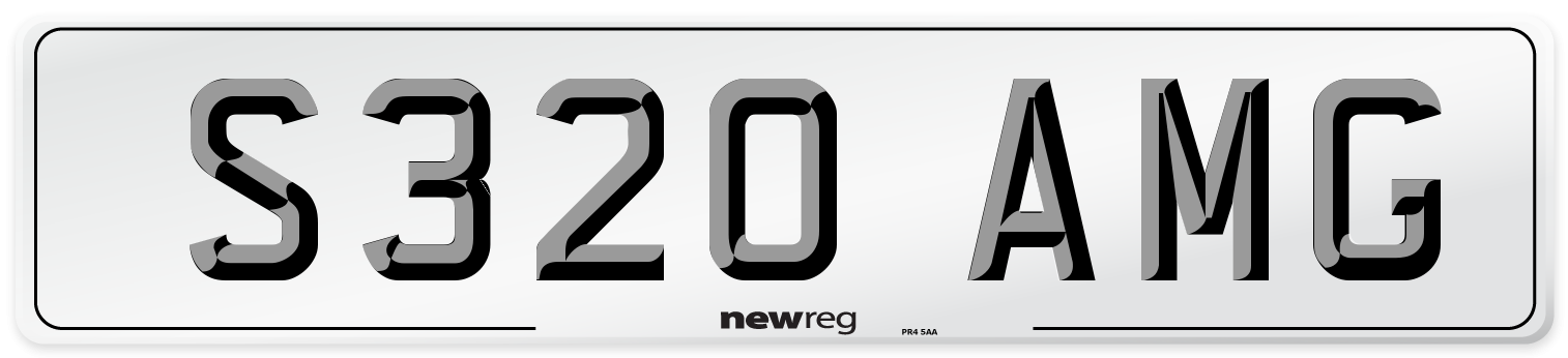 S320 AMG Number Plate from New Reg